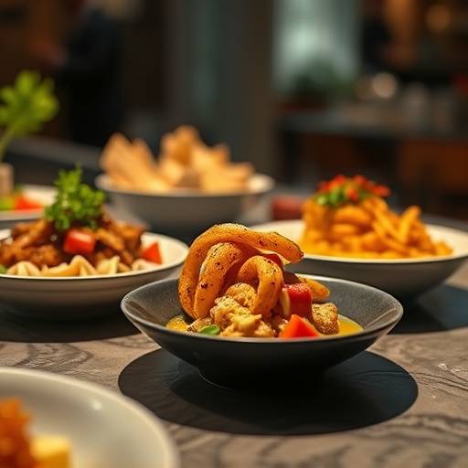 Final product video, highlighting the various dishes of a restaurant, emphasizing the texture and presentation of the food