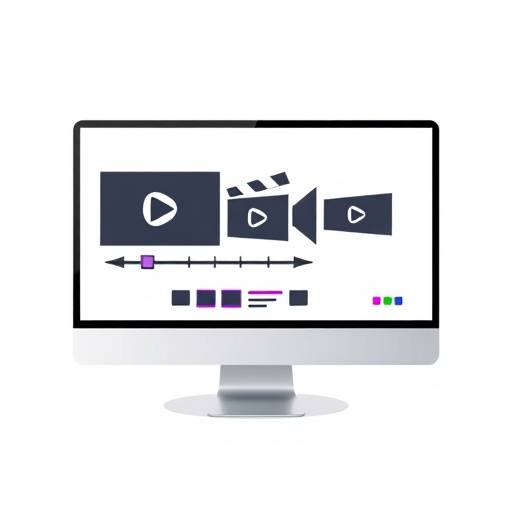 Icon of a computer screen with editing tools, representing video editing services