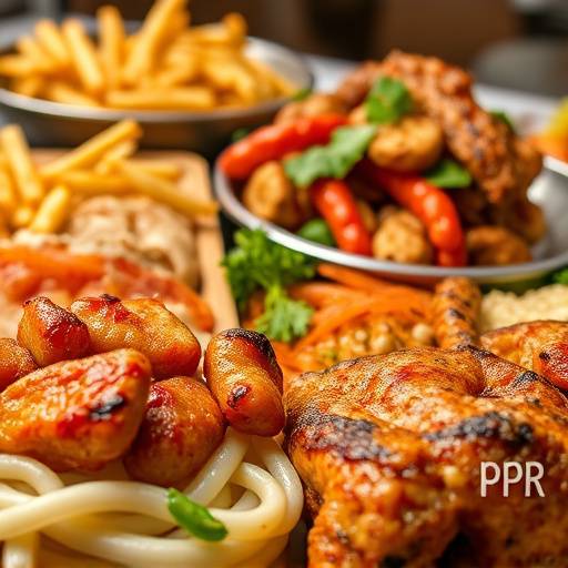 The final product video, highlighting the various dishes of a restaurant, emphasizing the texture and presentation of the food